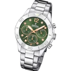 Festina Damenuhr Edelstahl silber Festina Boyfriend Armbanduhr UF20603/5