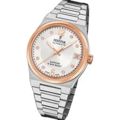 Festina Damenuhr Edelstahl silber Festina Swiss made Armbanduhr UF20031/1