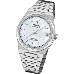 Festina Damenuhr Edelstahl silber Festina Swiss made Armbanduhr UF20029/1