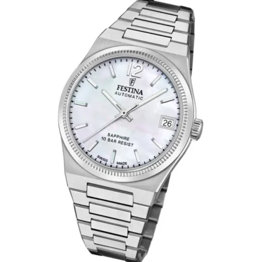 Festina Damenuhr Edelstahl silber Festina Swiss made Armbanduhr UF20029/1