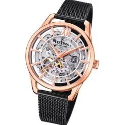 Festina Damenuhr Edelstahl schwarz Festina Automatik Armbanduhr UF20628/3