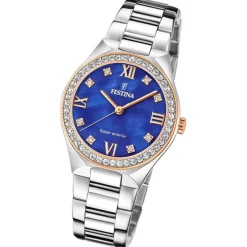 Festina Damenuhr Edelstahl silber Festina Solar Energy Solaruhr UF20658/2