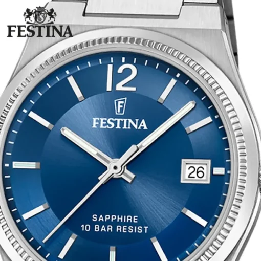 Festina Damenuhr Edelstahl silber Festina Swiss made Armbanduhr UF20035/4