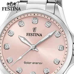 Festina Damenuhr Edelstahl silber Festina Solar Energy Solaruhr UF20654/2