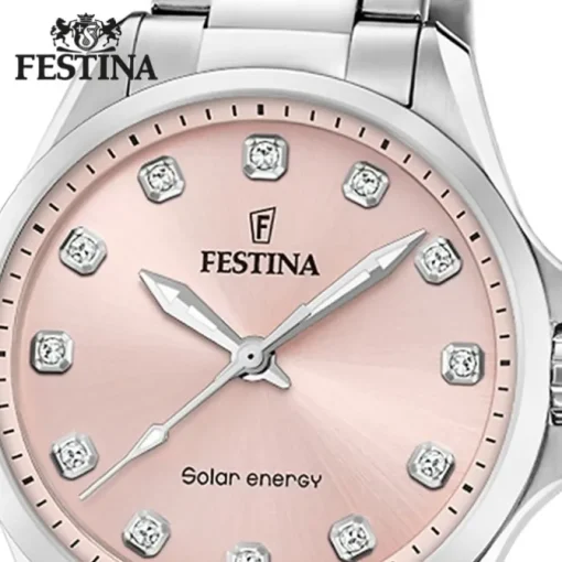 Festina Damenuhr Edelstahl silber Festina Solar Energy Solaruhr UF20654/2