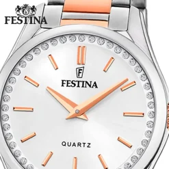 Festina Damenuhr Edelstahl silber rosé Festina Mademoiselle Armbanduhr UF20620/1