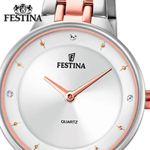 Festina Damenuhr Edelstahl silber rosé Festina Mademoiselle Armbanduhr UF20626/1