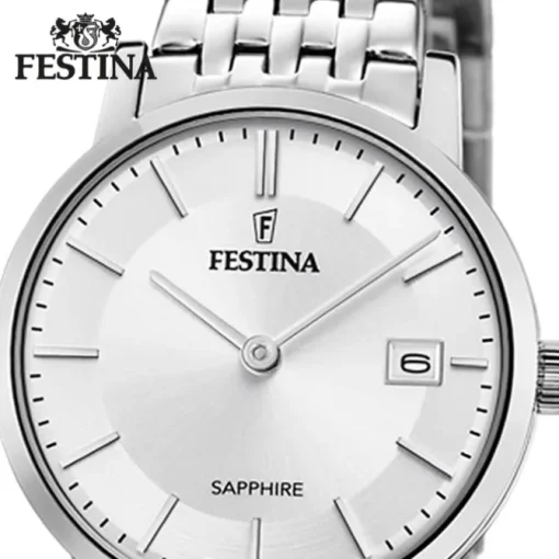 Festina Damenuhr Edelstahl silber Festina Swiss Made Armbanduhr UF20019/1