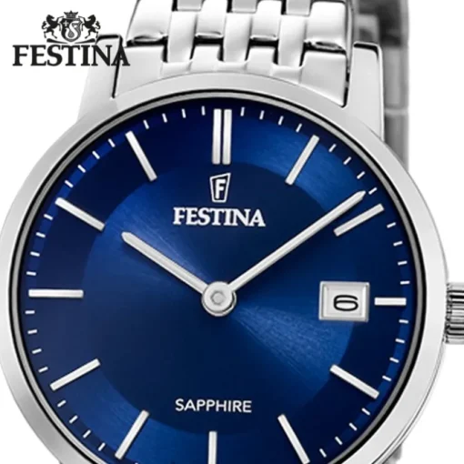 Festina Damenuhr Edelstahl silber Festina Swiss Made Armbanduhr UF20019/2