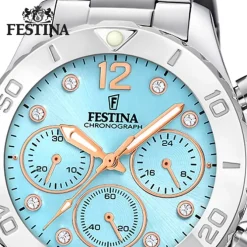 Festina Damenuhr Edelstahl silber Festina Boyfriend Armbanduhr UF20603/4