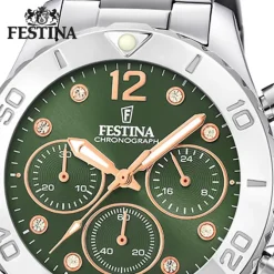Festina Damenuhr Edelstahl silber Festina Boyfriend Armbanduhr UF20603/5