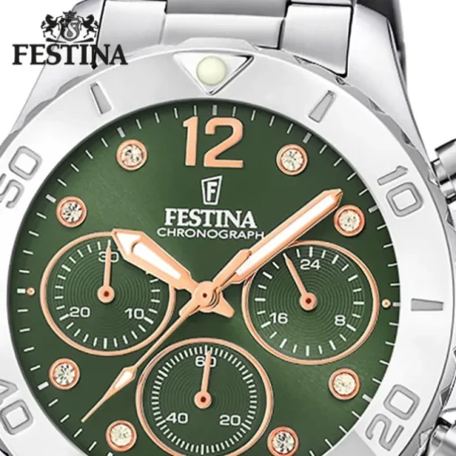 Festina Damenuhr Edelstahl silber Festina Boyfriend Armbanduhr UF20603/5