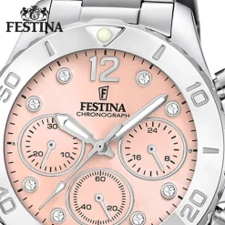 Festina Damenuhr Edelstahl silber Festina Boyfriend Armbanduhr UF20603/7