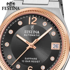 Festina Damenuhr Edelstahl silber Festina Swiss made Armbanduhr UF20031/3