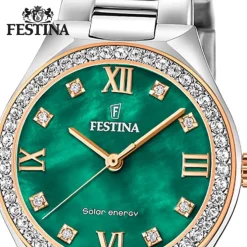 Festina Damenuhr Edelstahl silber Festina Solar Energy Solaruhr UF20658/3