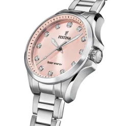 Festina Damenuhr Edelstahl silber Festina Solar Energy Solaruhr UF20654/2