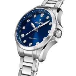 Festina Damenuhr Edelstahl silber Festina Solar Energy Solaruhr UF20654/4