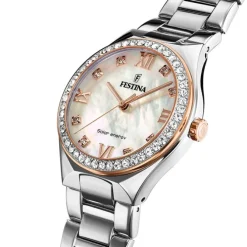 Festina Damenuhr Edelstahl silber Festina Solar Energy Solaruhr UF20658/1