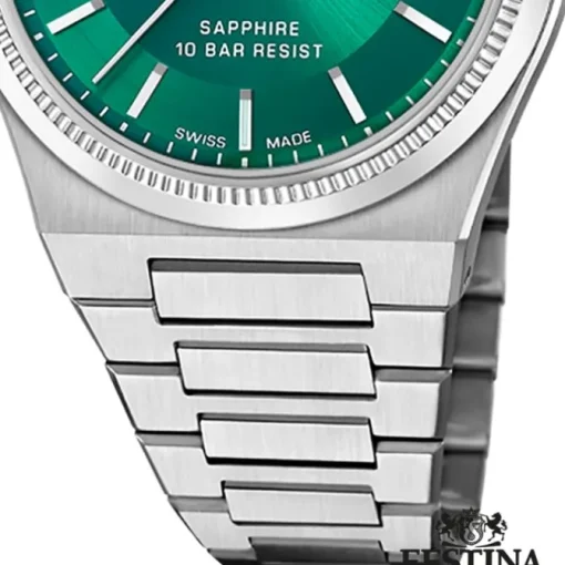 Festina Damenuhr Edelstahl silber Festina Swiss made Armbanduhr UF20035/5