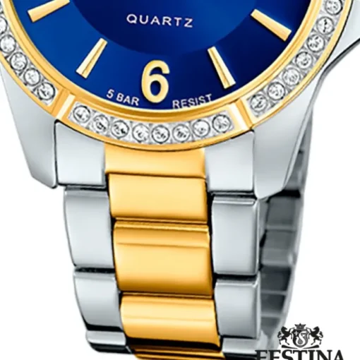 Festina Damenuhr Edelstahl silber gold Festina Mademoiselle Armbanduhr UF20594/2