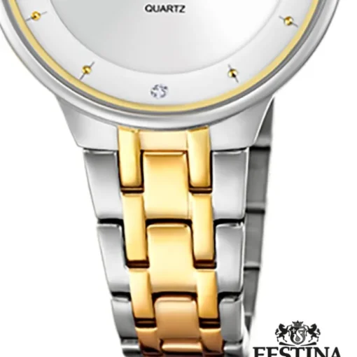 Festina Damenuhr Edelstahl silber gold Festina Mademoiselle Armbanduhr UF20625/1