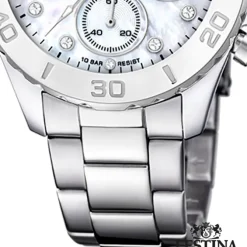 Festina Damenuhr Edelstahl silber Festina Boyfriend Armbanduhr UF20603/1