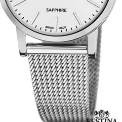 Festina Damenuhr Edelstahl silber Festina Swiss Made Armbanduhr UF20015/1