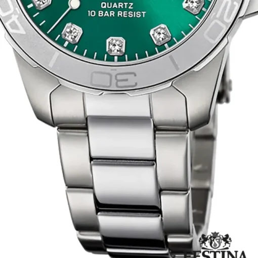 Festina Damenuhr Edelstahl silber Festina Boyfriend Armbanduhr UF20503/7
