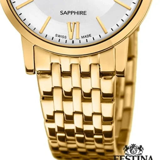 Festina Damenuhr Edelstahl gold Festina Swiss Made Armbanduhr UF20021/1