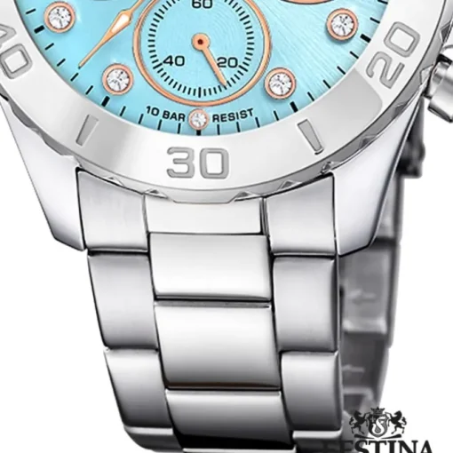 Festina Damenuhr Edelstahl silber Festina Boyfriend Armbanduhr UF20603/4