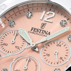 Festina Damenuhr Edelstahl silber Festina Boyfriend Armbanduhr UF20603/7