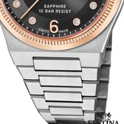 Festina Damenuhr Edelstahl silber Festina Swiss made Armbanduhr UF20031/3