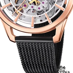 Festina Damenuhr Edelstahl schwarz Festina Automatik Armbanduhr UF20628/3