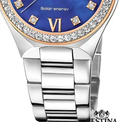 Festina Damenuhr Edelstahl silber Festina Solar Energy Solaruhr UF20658/2