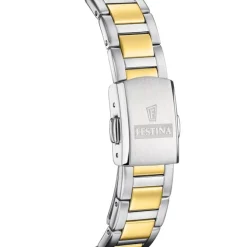Festina Damenuhr Edelstahl silber gold Festina Solar Energy Solaruhr UF20655/1