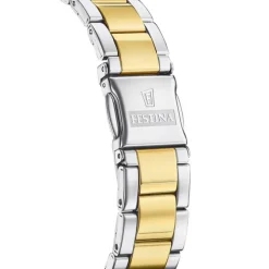 Festina Damenuhr Edelstahl silber gold Festina Mademoiselle Armbanduhr UF20594/2