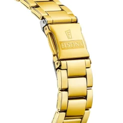 Festina Damenuhr Edelstahl gold Festina Boyfriend Armbanduhr UF20640/6