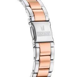 Festina Damenuhr Edelstahl silber rosé Festina Mademoiselle Armbanduhr UF20595/1