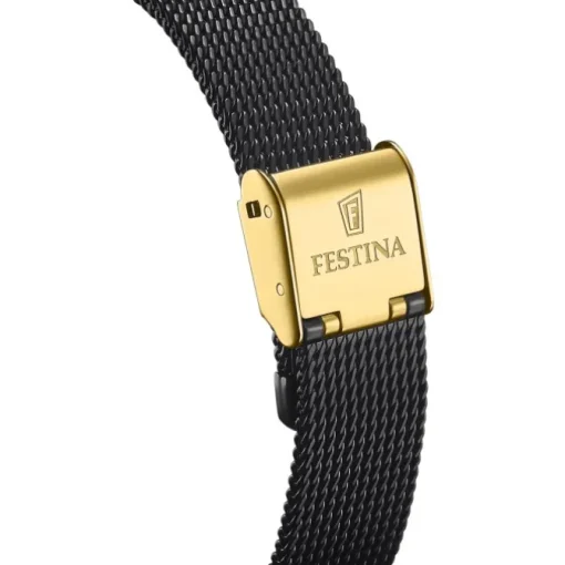 Festina Damenuhr Edelstahl schwarz Festina Automatik Armbanduhr UF20629/2