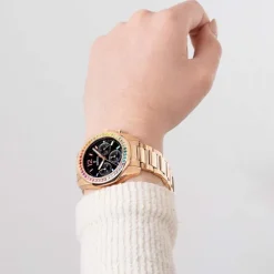 Festina Damenuhr Edelstahl rosé Festina Boyfriend Armbanduhr UF20639/3