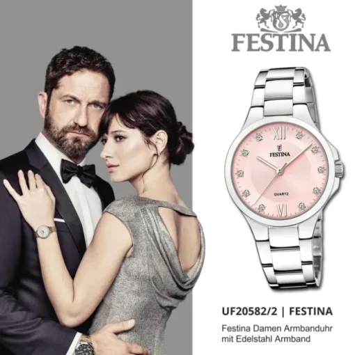 Festina Damenuhr Edelstahl silber Festina Mademoiselle Armbanduhr UF20582/2