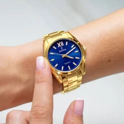Festina Damenuhr Edelstahl gold Festina Boyfriend Armbanduhr UF20640/5