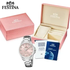 Festina Damenuhr Edelstahl silber Festina Solar Energy Solaruhr UF20654/2