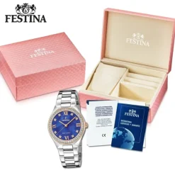 Festina Damenuhr Edelstahl silber Festina Solar Energy Solaruhr UF20658/2