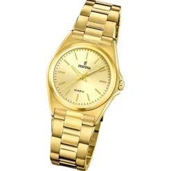 Festina Damenuhr Klassik F20557/3 Armbanduhr Edelstahl gold UF20557/3