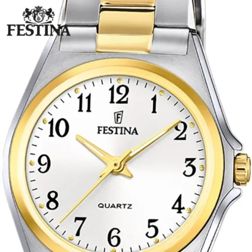 Festina Damenuhr Klassik F20556/1 Armbanduhr Edelstahl silber gold UF20556/1