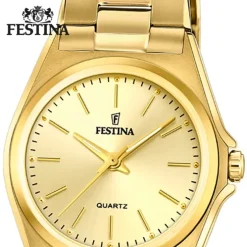 Festina Damenuhr Klassik F20557/3 Armbanduhr Edelstahl gold UF20557/3