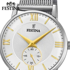 Festina Damenuhr Klassik F20572/2 Armbanduhr Edelstahl silber UF20572/2