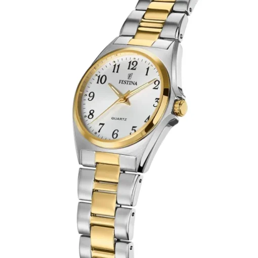 Festina Damenuhr Klassik F20556/1 Armbanduhr Edelstahl silber gold UF20556/1