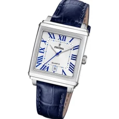 Festina Damenuhr Leder blau Festina Trend Armbanduhr UF20682/2